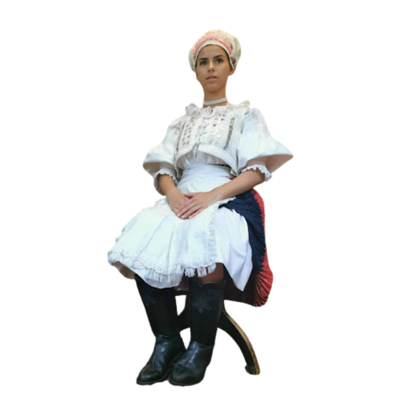 Ženský kroj Pohorelá- biela