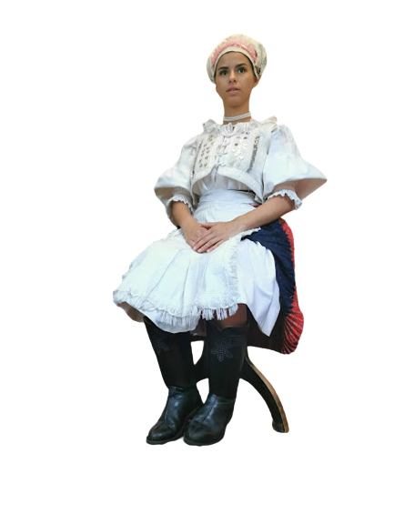 Ženský kroj Pohorelá- biela