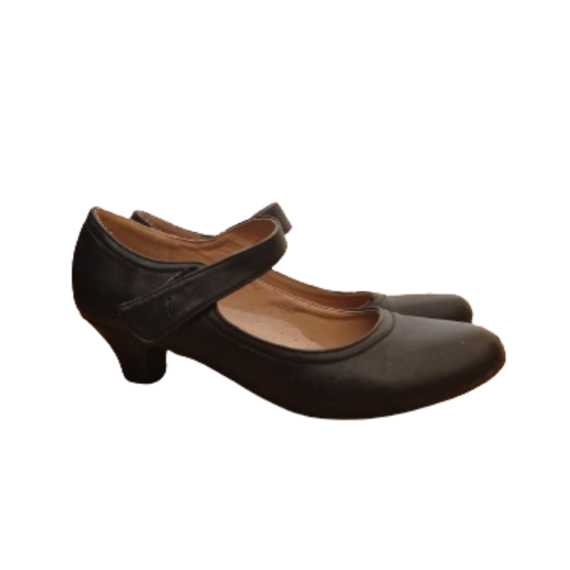 Ženské poltopánky na podpätku - Veľkosť: 38