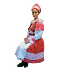 Ženský kroj Pohorelá- červená