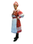 Ženský kroj Pohorelá- červená