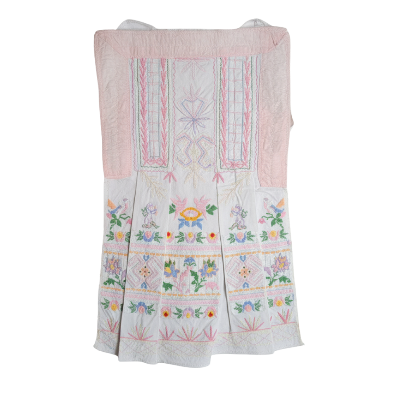 Zástera pohorelá ružová zdobená