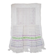 Zástera pohorelá fialovo zelené pásiky