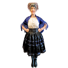 Ženský kroj Tekov so šatkou