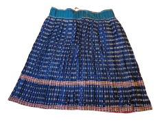 Plísovaná sukňa modrotlačová