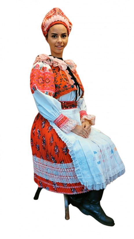 Ženský kroj Pohorelá- červená