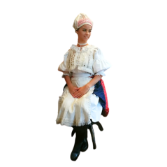 Ženský kroj Pohorelá- biela