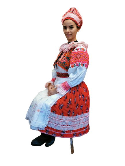 Ženský kroj Pohorelá- červená