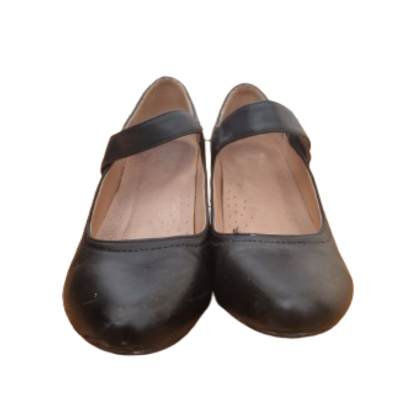 Ženské poltopánky na podpätku - Veľkosť: 38