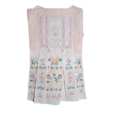 Zástera pohorelá ružová zdobená